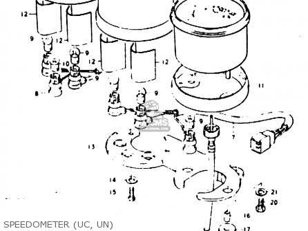SPEEDOMETER (UC, UN) - GP100 1979 (N) (E01 E02 E06 E13 E14 E24 E30)