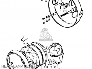 HEAD LAMP (E2) - GP100 1979 (N) (E01 E02 E06 E13 E14 E24 E30)