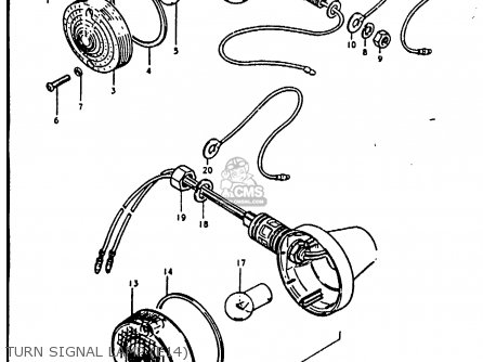TURN SIGNAL LAMP (E14) - GP100 1979 (N) (E01 E02 E06 E13 E14 E24 E30)