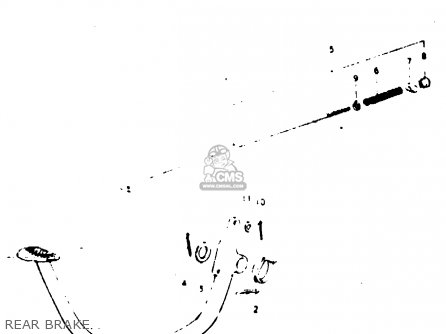 REAR BRAKE - GP100 1979 (N) (E01 E02 E06 E13 E14 E24 E30)