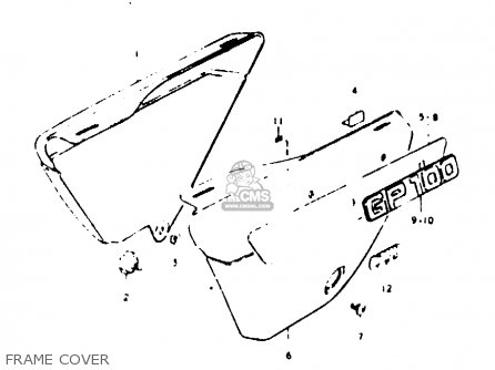 FRAME COVER - GP100 1979 (N) (E01 E02 E06 E13 E14 E24 E30)