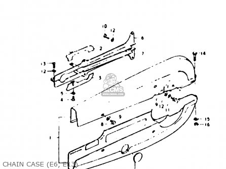 CHAIN CASE (E6, E13) - GP100 1979 (N) (E01 E02 E06 E13 E14 E24 E30)