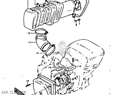 AIR CLEANER - GP100 1979 (N) (E01 E02 E06 E13 E14 E24 E30)