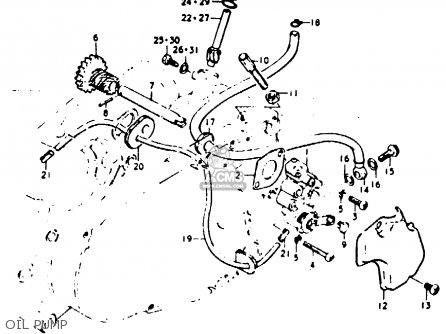 OIL PUMP - GP100 1979 (N) (E01 E02 E06 E13 E14 E24 E30)