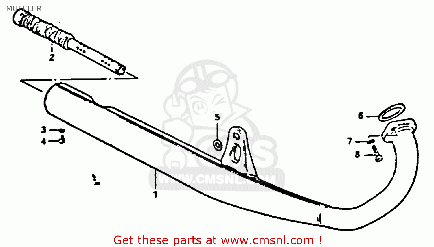 MUFFLER GP100 1981 (X) UNITED KINGDOM (E02)
