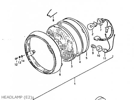 HEADLAMP (E2) - GP100 1983 (D) UNITED KINGDOM (E02)