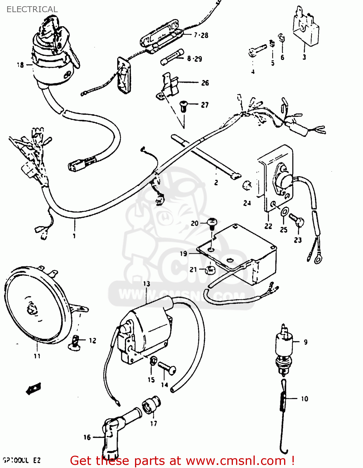 ELECTRICAL GP100E 1981 (X) NORWAY (E16)