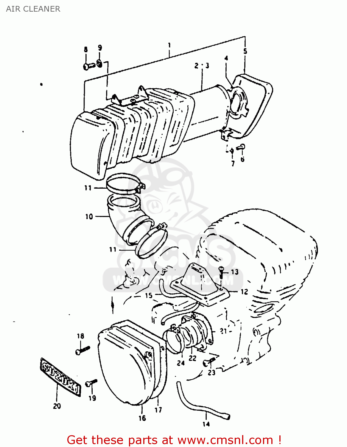AIR CLEANER GP100E 1981 (X) NORWAY (E16)