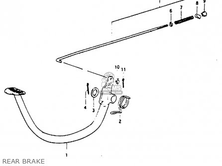 REAR BRAKE - GP100E 1981 (X) NORWAY (E16)