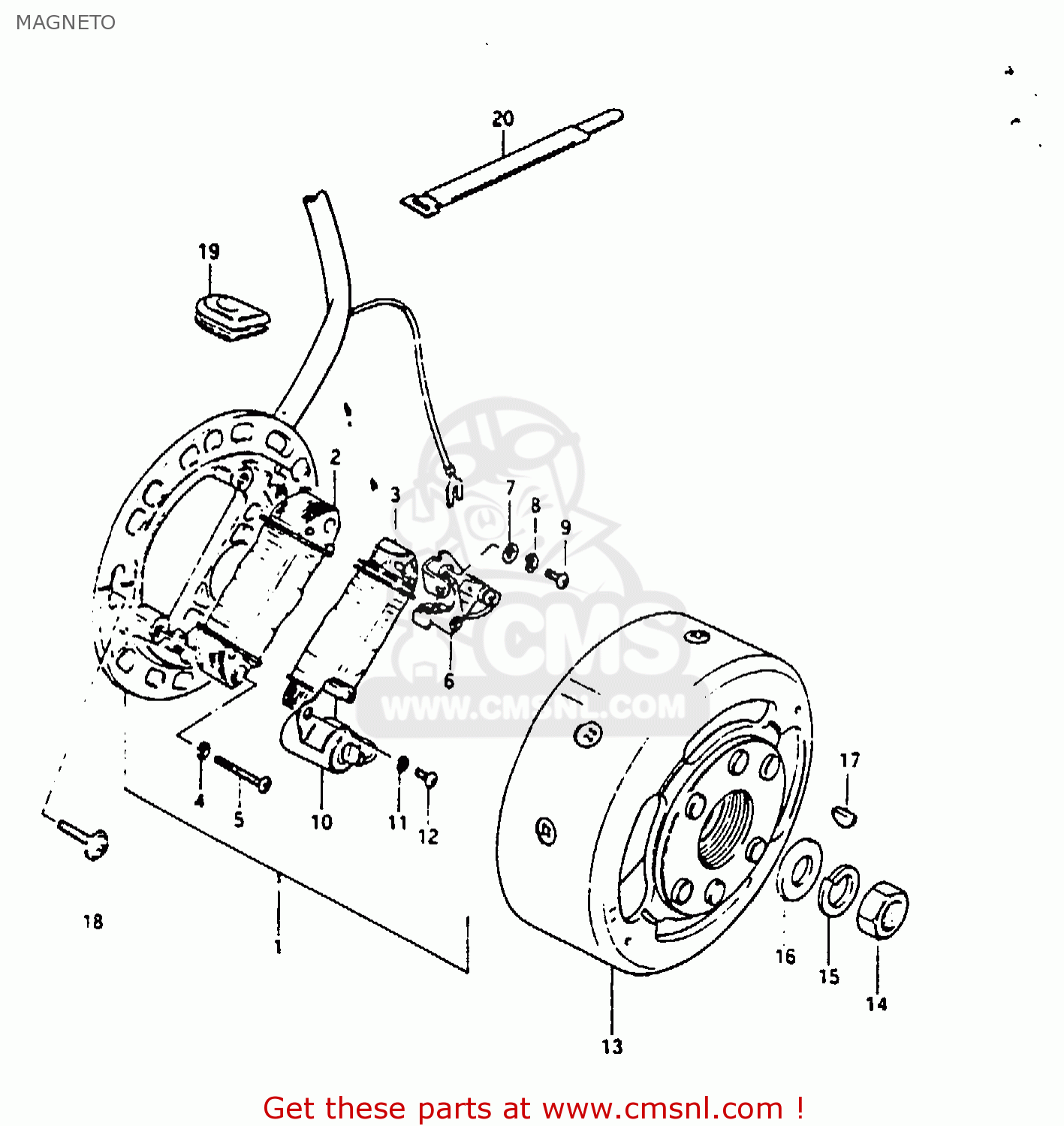 MAGNETO GP100E 1983 (D) UNITED KINGDOM NORWAY (E02 E16)
