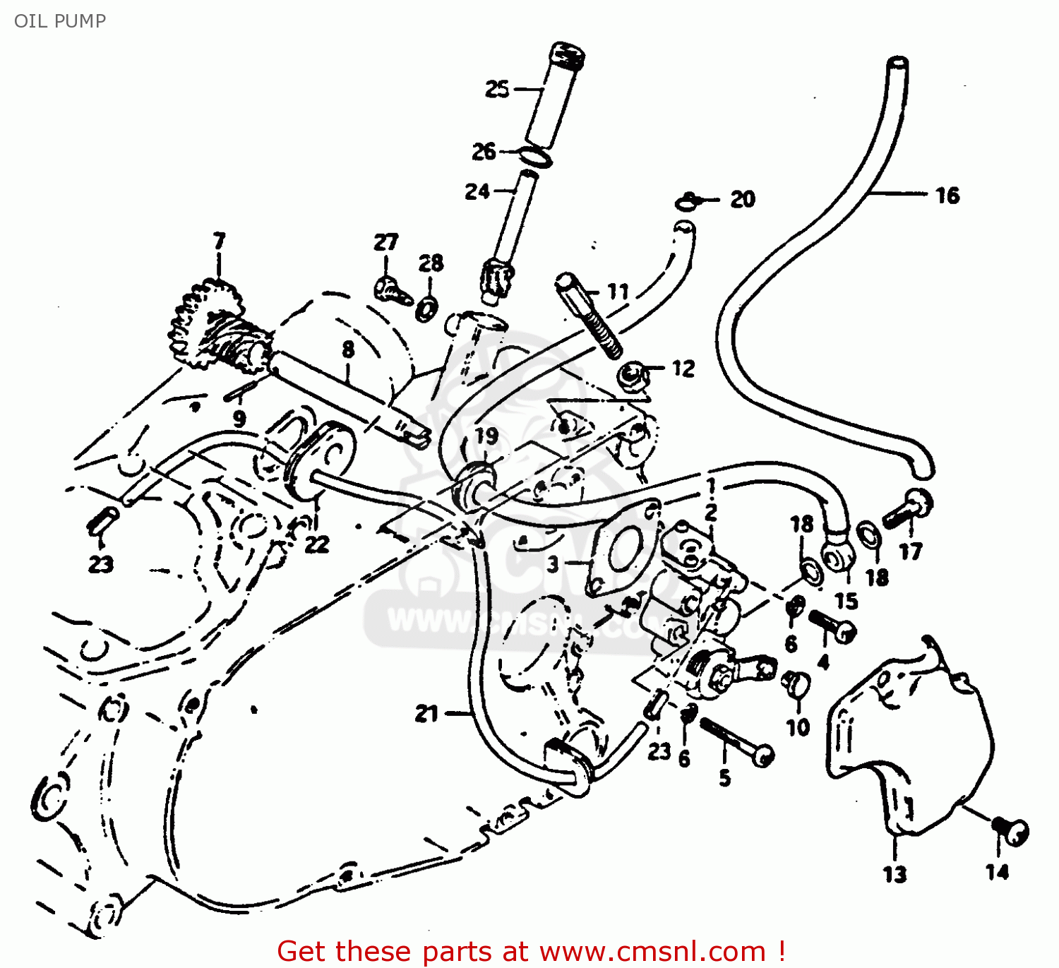 OIL PUMP GP100E 1983 (D) UNITED KINGDOM NORWAY (E02 E16)