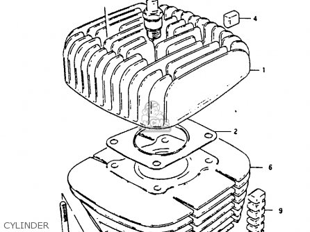 CYLINDER - GP100E 1983 (D) UNITED KINGDOM NORWAY (E02 E16)