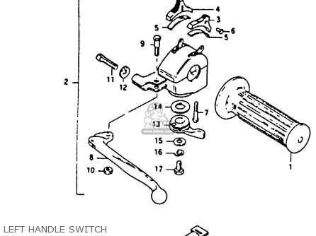 LEFT HANDLE SWITCH - GP100E 1983 (D) UNITED KINGDOM NORWAY (E02 E16)