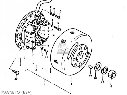 MAGNETO (E24) - GP100U 1978 (C) (E01 E02 E06 E13 E14 E24 E30)