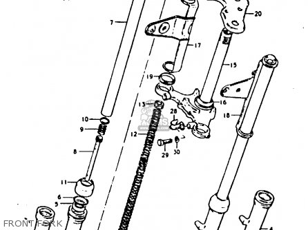 FRONT FORK - GP100U 1978 (C) (E01 E02 E06 E13 E14 E24 E30)