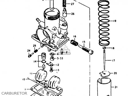 CARBURETOR - GP100U 1978 (C) (E01 E02 E06 E13 E14 E24 E30)