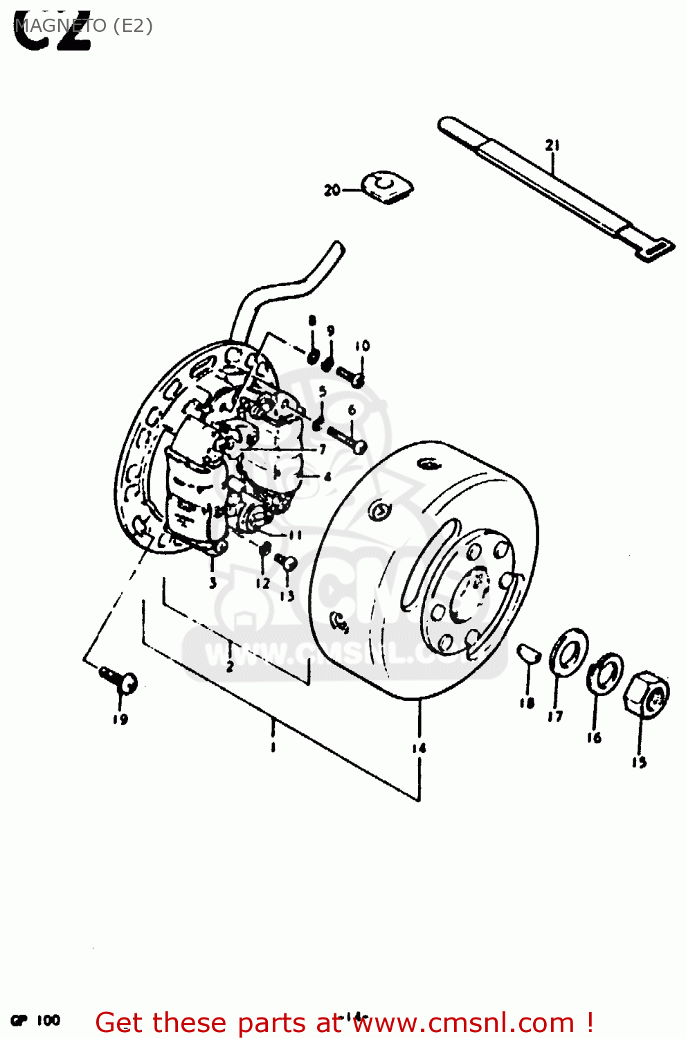 MAGNETO (E2) GP100U 1979 (N) (E01 E02 E06 E13 E14 E24 E30)