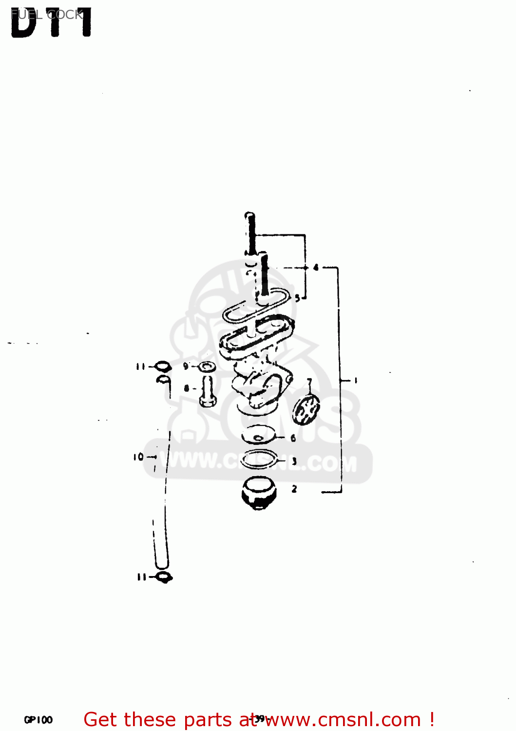 FUEL COCK GP100U 1979 (N) (E01 E02 E06 E13 E14 E24 E30)