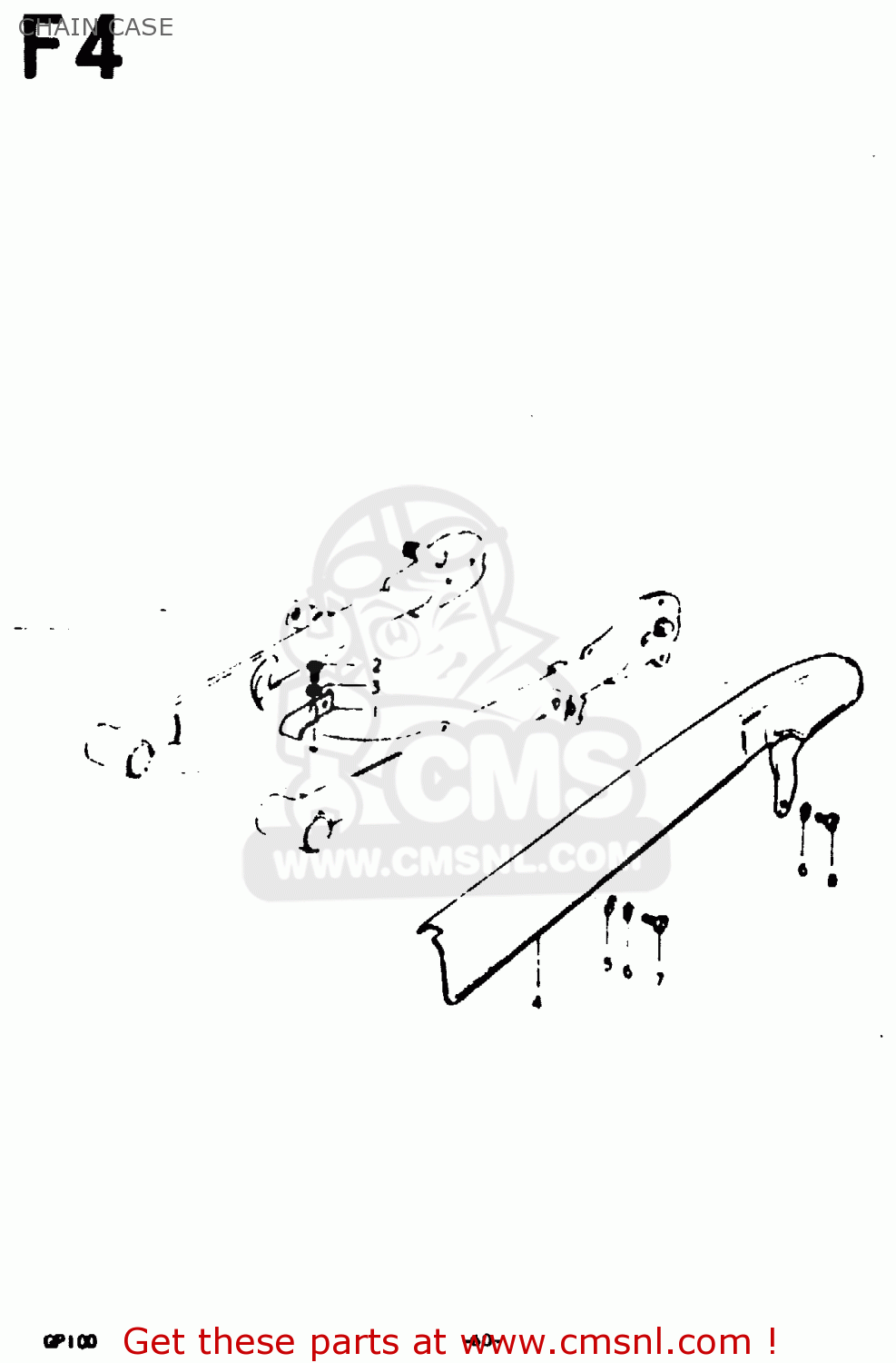 CHAIN CASE GP100U 1979 (N) (E01 E02 E06 E13 E14 E24 E30)