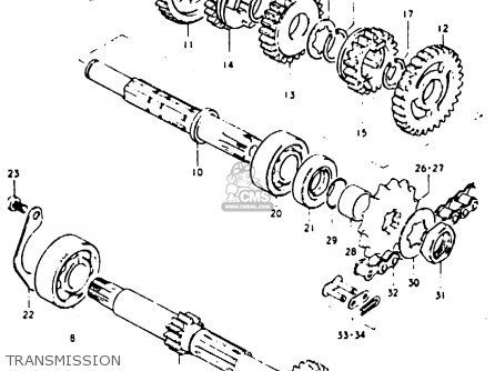 TRANSMISSION - GP100U 1979 (N) (E01 E02 E06 E13 E14 E24 E30)