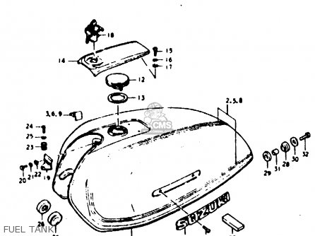 FUEL TANK - GP100U 1979 (N) (E01 E02 E06 E13 E14 E24 E30)