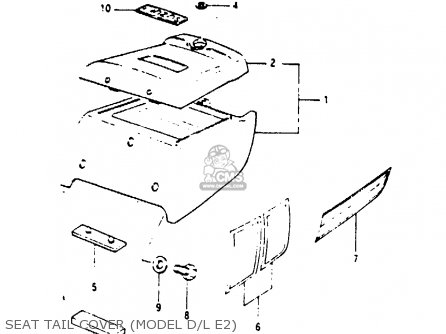 SEAT TAIL COVER (MODEL D/L E2) - GP100U 1981 (X) UNITED KINGDOM (E02)
