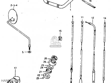 HANDLEBAR - GP100U 1981 (X) UNITED KINGDOM (E02)
