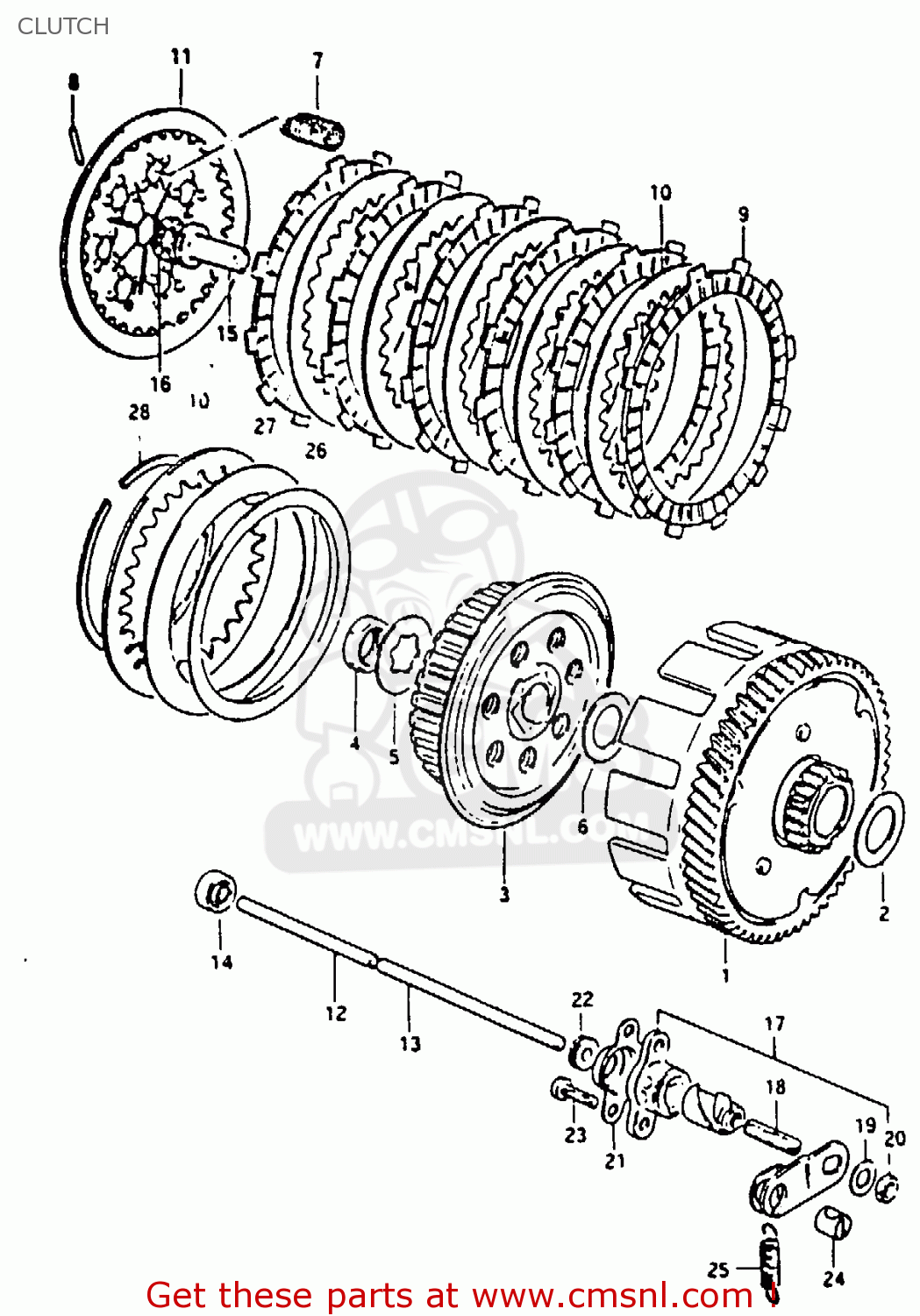 CLUTCH GP100U 1983 (D) UNITED KINGDOM (E02)
