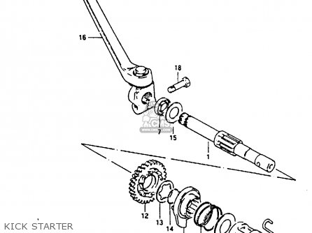 KICK STARTER - GP100U 1983 (D) UNITED KINGDOM (E02)
