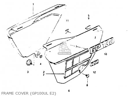 FRAME COVER (GP100UL E2) - GP100U 1983 (D) UNITED KINGDOM (E02)