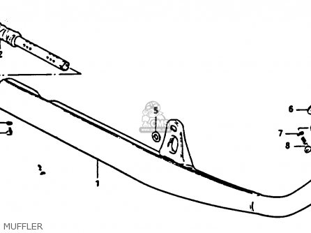 MUFFLER - GP100U 1983 (D) UNITED KINGDOM (E02)