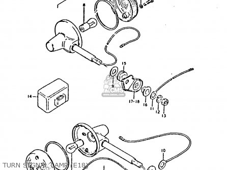 TURN SIGNAL LAMP (E18) - GP125 1978 (C) (E01 E02 E04 E06 E13 E17 E18 E21 E22 E24 E30)