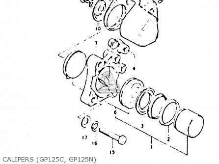 CALIPERS (GP125C, GP125N) - GP125 1978 (C) (E01 E02 E04 E06 E13 E17 E18 E21 E22 E24 E30)