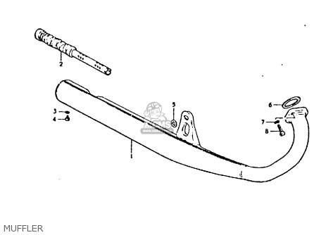 MUFFLER - GP125 1978 (C) (E01 E02 E04 E06 E13 E17 E18 E21 E22 E24 E30)