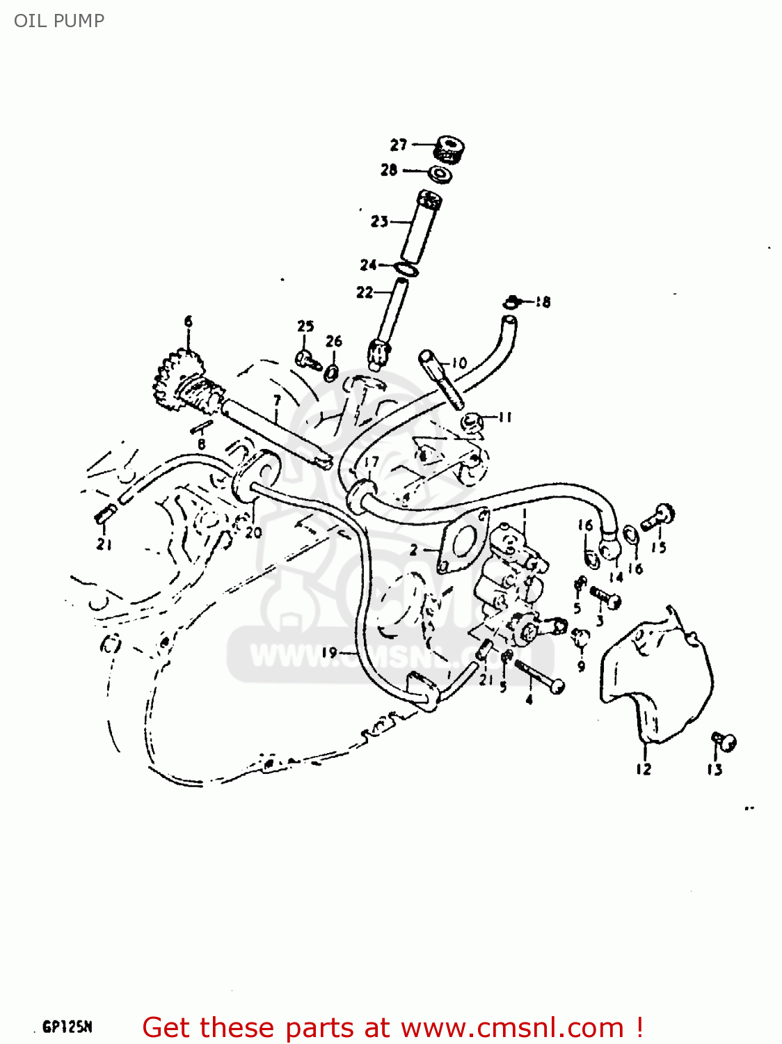 Suzuki GP125 1979 (N) (E01 E02 E04 E06 E13 E17 E18 E21 E22 E24 30 35 41 ...