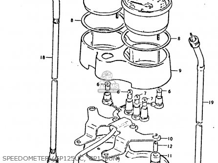 SPEEDOMETER (GP125UC, GP125UN) - GP125 1979 (N) (E01 E02 E04 E06 E13 E17 E18 E21 E22 E24 30 35 41