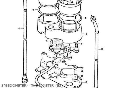 SPEEDOMETER - TACHOMETER (E2) - GP125 1979 (N) (E01 E02 E04 E06 E13 E17 E18 E21 E22 E24 30 35 41