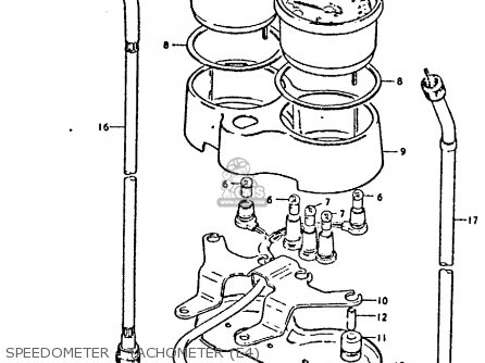 SPEEDOMETER - TACHOMETER (E4) - GP125 1979 (N) (E01 E02 E04 E06 E13 E17 E18 E21 E22 E24 30 35 41