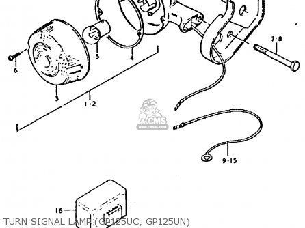 TURN SIGNAL LAMP (GP125UC, GP125UN) - GP125 1979 (N) (E01 E02 E04 E06 E13 E17 E18 E21 E22 E24 30 35 41