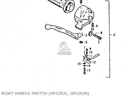 RIGHT HANDLE SWITCH (GP125UC, GP125UN) - GP125 1979 (N) (E01 E02 E04 E06 E13 E17 E18 E21 E22 E24 30 35 41