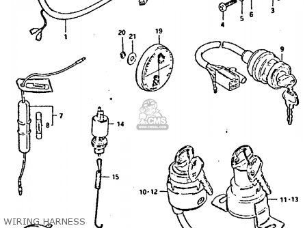 WIRING HARNESS - GP125 1981 (X) (E02 E04 E17 E18 E21 E22 E41)