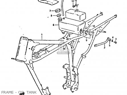 FRAME - OIL TANK - GP125 1981 (X) (E02 E04 E17 E18 E21 E22 E41)