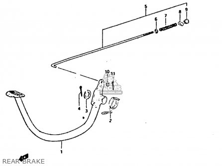REAR BRAKE - GP125 1981 (X) (E02 E04 E17 E18 E21 E22 E41)