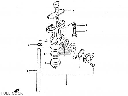 FUEL COCK - GP125 1981 (X) (E02 E04 E17 E18 E21 E22 E41)
