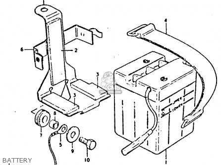 BATTERY - GP125 1983 (D) (E02 E04 E17 E18 E21 E22 E41)