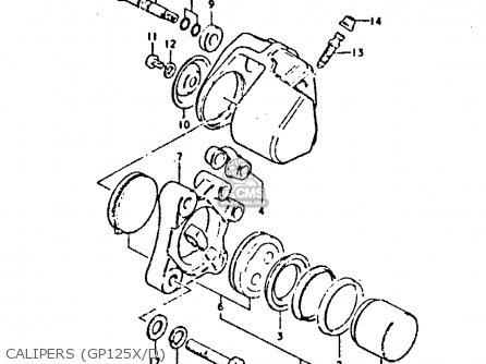 CALIPERS (GP125X/D) - GP125 1983 (D) (E02 E04 E17 E18 E21 E22 E41)