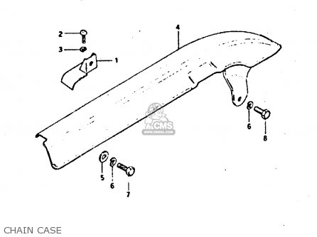 CHAIN CASE - GP125 1983 (D) (E02 E04 E17 E18 E21 E22 E41)