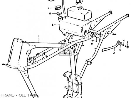 FRAME - OIL TANK - GP125U 1978 (C) (E01 E02 E04 E06 E13 E14 E17 E18 E21 E22 E24 E32