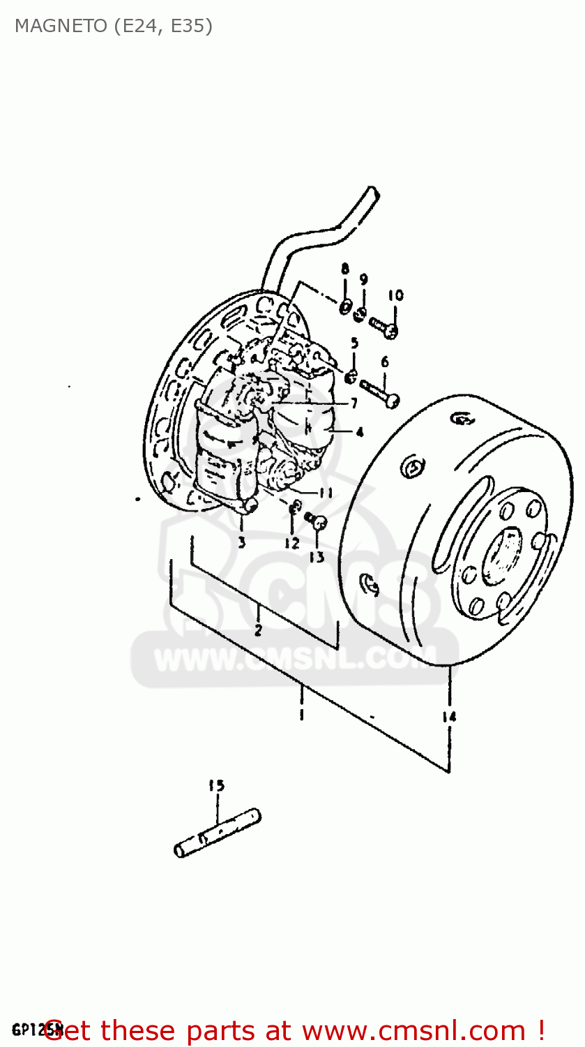 MAGNETO (E24, E35) GP125U 1979 (N) (01 02 04 06 10 13 14 17 18 21 22 24 32 35 41 42