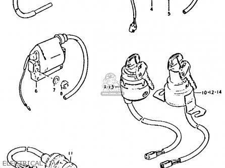 ELECTRICAL (1) - GP125U 1979 (N) (01 02 04 06 10 13 14 17 18 21 22 24 32 35 41 42